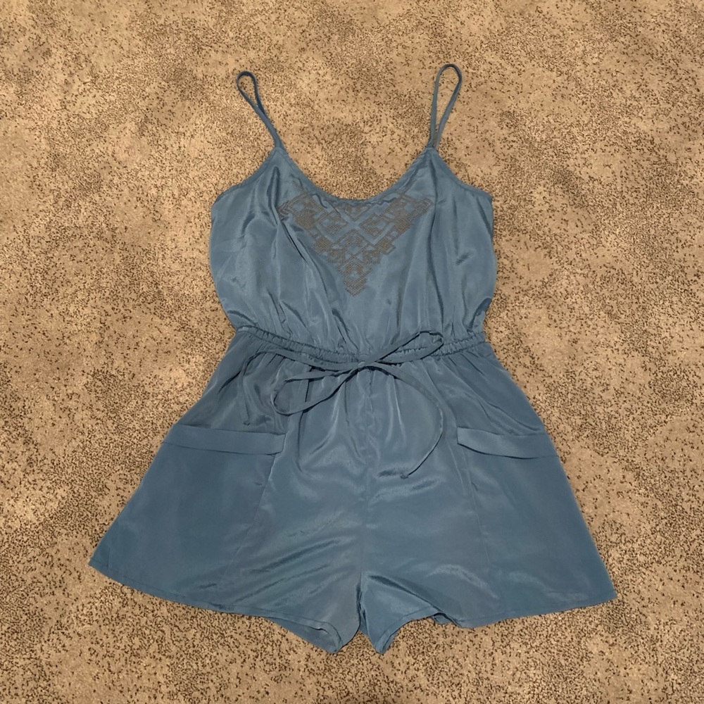 Ecote | Embroidered Tank Romper